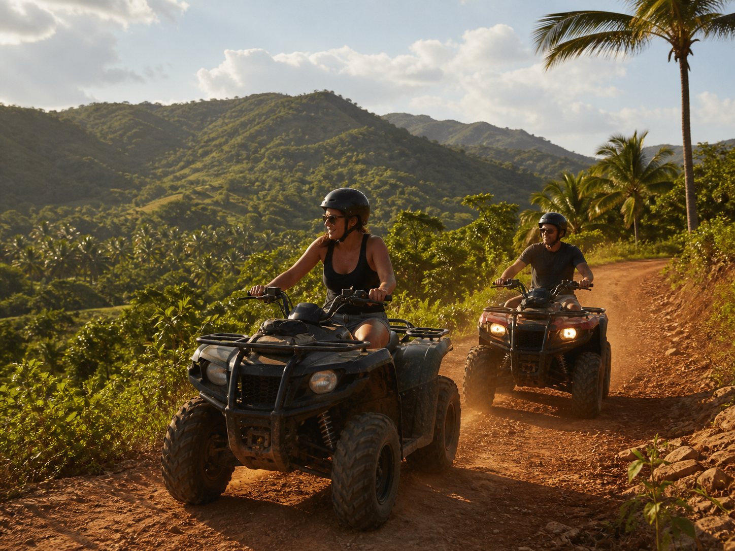 ATV adventure in the tropical hills near Cabrera